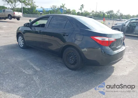 2015 Toyota Corolla Le из США, поврежденный, VIN 2T1BURHE9FC431002